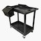 Luxor 32" x 18" Tub Cart - Two Shelves with Outrigger Utility Cart Bins EC11-B-OUTRIG - alternate 1